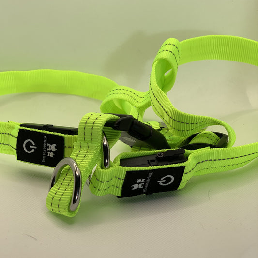 LED light up harness - yellow/green