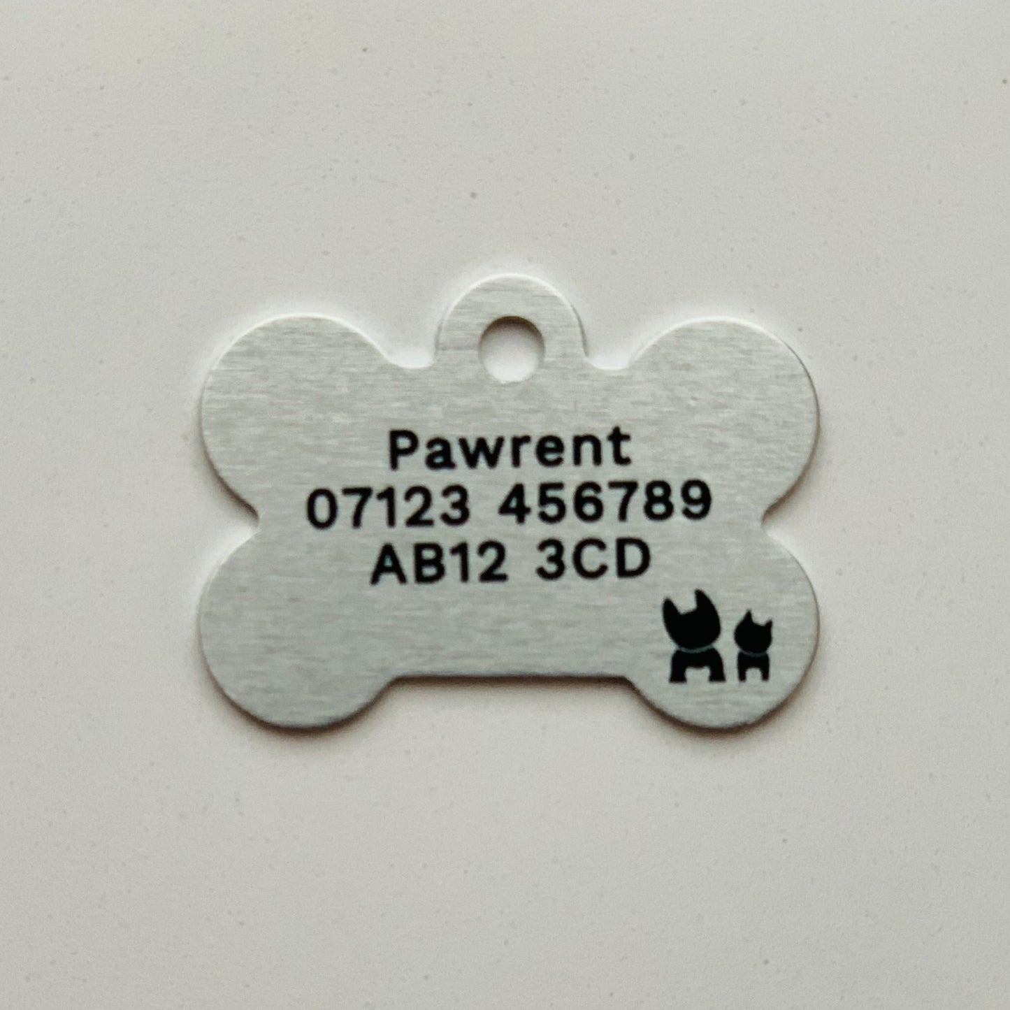 Colourful personalised dog ID tags - Bone